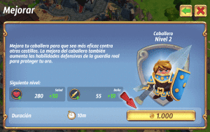 mejora de unidades