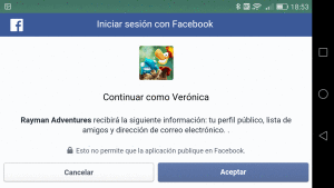 Iniciar sesión Facebok