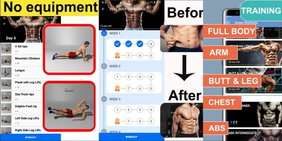 Descarga Entrenamientos en casa Gym Pro Gratis